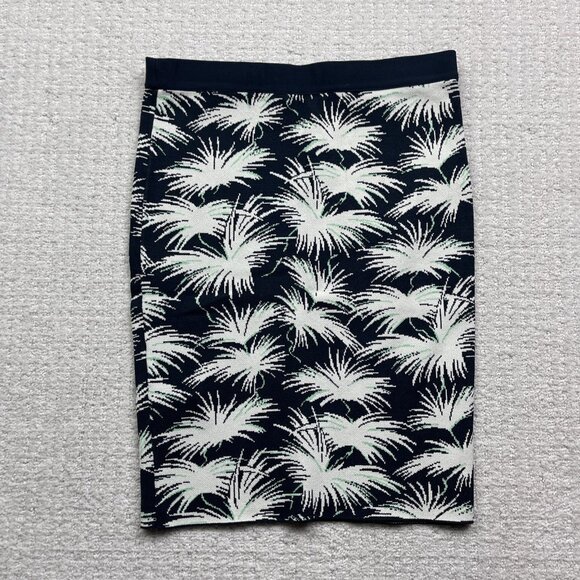 Rachel Roy Women's Skirt Size M Pixelated Palm Tree Floral AOP stretch Boho Mini - Picture 9 of 10